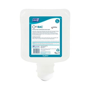Deb OxyBAC Antibacterial Foam Hand Wash Perfume Free 1lt