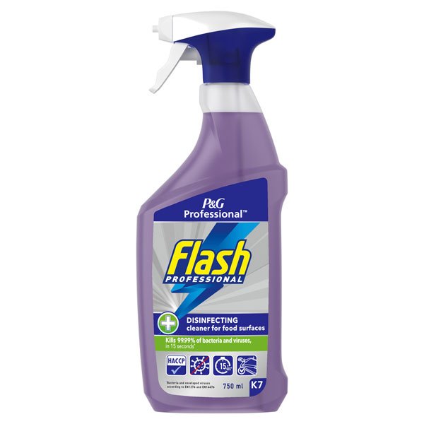 Flash Pro K1 Disinfecting Cleaner for Food Surfaces Trigger Spray