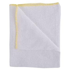 DishCloths Stockinette Sewn Edged Yellow 30x40cm