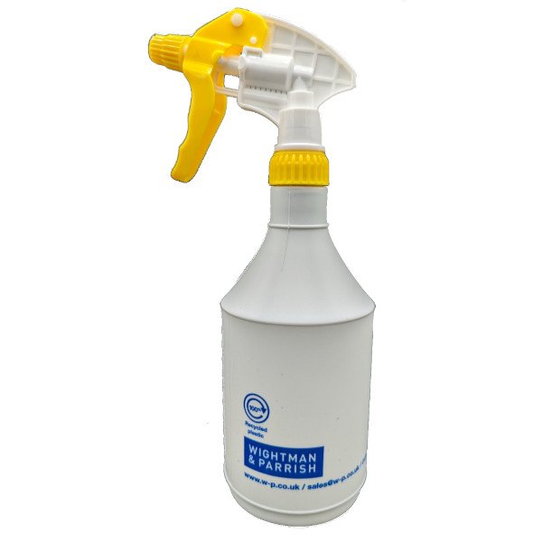 Empty 750ml W&P Recycled Trigger Bottle with Yellow Spray Head