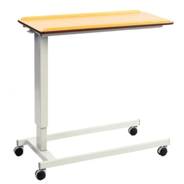 Easylift Overbed Table Beech Effect Top with Standard Base