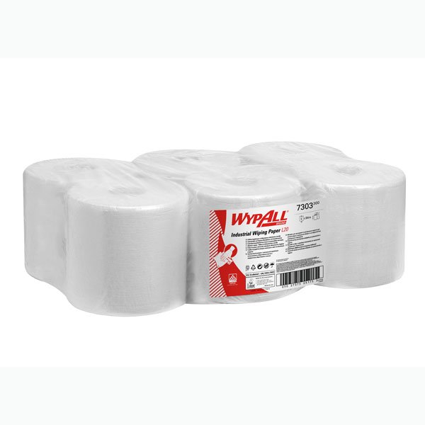 Wypall L20 Extra + Centrefeed White 2 Ply 300 Sheet 18.5x42.5cm