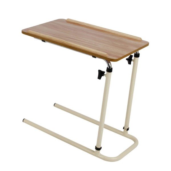 Overbed Table Adjustable With Split Legs