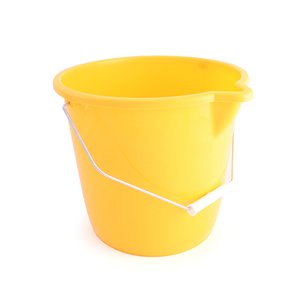 Plastic Homeware Bucket Yellow 8lt