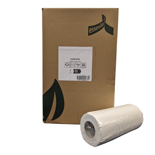 Hygiene Wiper Roll White 2 Ply 25cmx40m