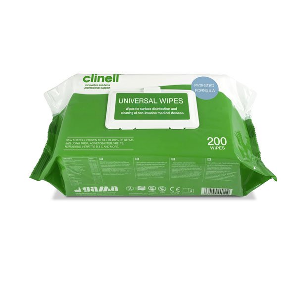 Clinell Universal Sanitising Wipes 20x27cm