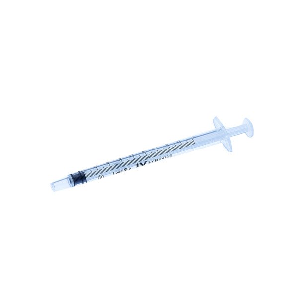 Luer Slip IV Syringe 1ml Concentric Tip Sterile Single Use