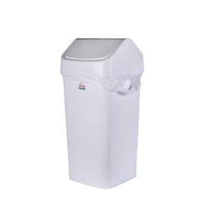Swing Bin Premium Liner White With Tie Handles 400x600x730mm