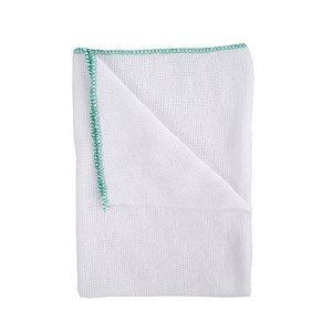 Dishcloths Stockinette Sewn Edged Green 30x40cm