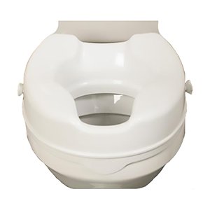 Raised Toilet Seat 4" Without Lid White