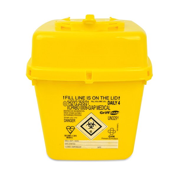 Sharps Disposable Container 4lt
