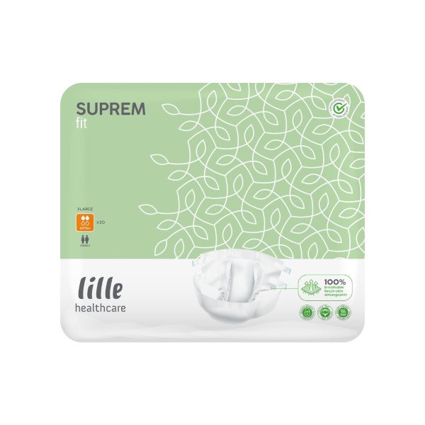 Lille Suprem Fit All in One Pad Extra Plus XL Extra Large 110-160cm Absorbency: 3200ml