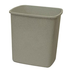 Waste Paper Bin Polyethylene Grey 26lt 36.8x26.6x38cm