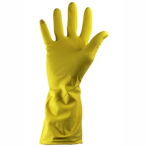 Household Latex Glove Yellow Small