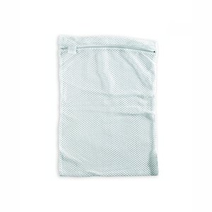 Mesh Laundry Bag Zipped White 30x40cm