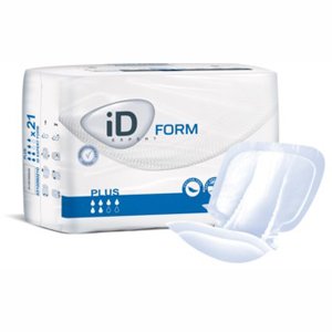 iD Form Shaped Pad Plus 64x33cm Long Absorbency: 1500ml