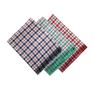 Tea Towel Cotton Check Assorted Colours 46x68cm