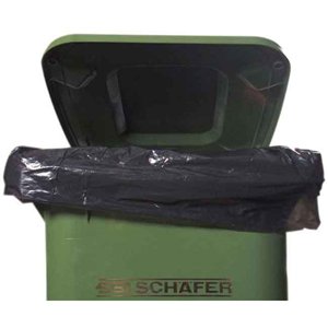 Black Wheelie Bin Liner Light Duty 27x46x51" 686x1168x1295mm