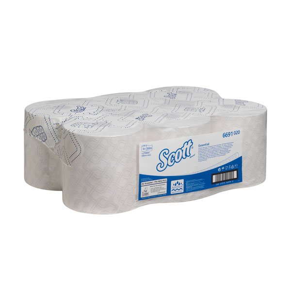 Scott Essential Hand Towel Roll White 1 Ply 350m