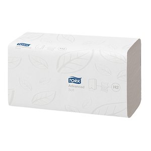 Tork H2 Xpress Advanced Hand Towel White 2 Ply Z Fold 24x21cm