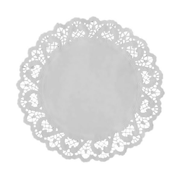 Paper Doyleys Round White 4.5" 114mm