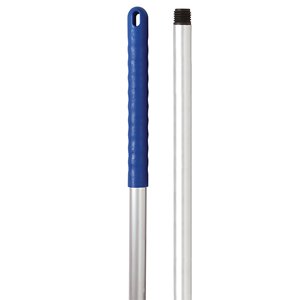 Hygiene Aluminium Handle With Blue Grip 125cm 49"