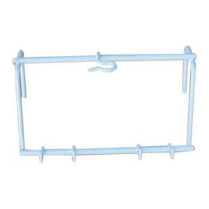 Wire Frame Catheter Holder Bed Hanging White