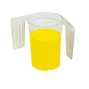 Beaker Feeder Cup Plastic With Easy Grip Handles Graduated 250ml
