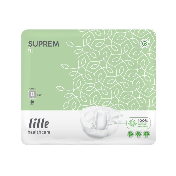 Lille Suprem Fit All in One Pad Maxi XL Extra Large 110-160cm Absorbency: 4060ml