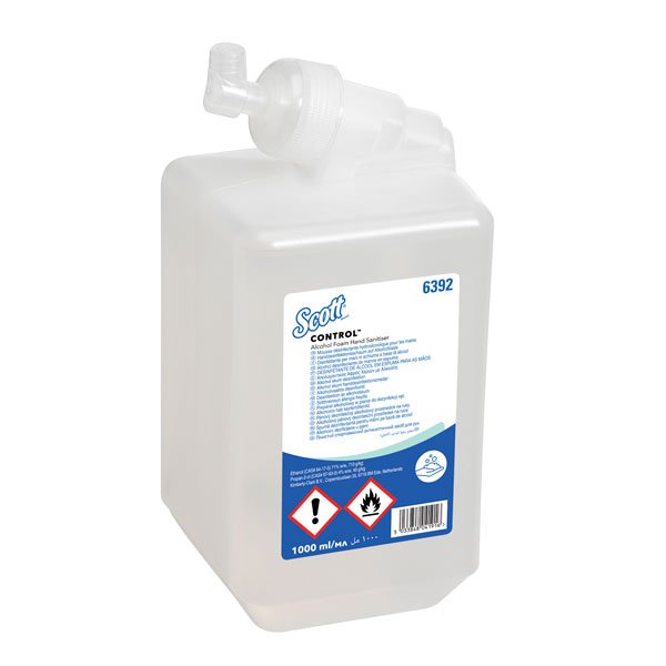 Scott Control Alcohol Foam Hand Sanitiser 1lt Cartridge