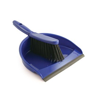 Dustpan Brush Set PVC Bristles Blue