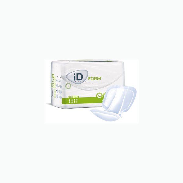 iD Form Shaped Pads Super 64x33cm Long Absorbency: 2900ml