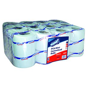 Mini Centrefeed White 2 Ply 17.5cmx60m