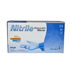 Medirite Nitrile Powder Free Glove Blue Small
