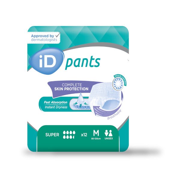 iD Pants Super Medium 80-115cm Absorbency: 1900ml