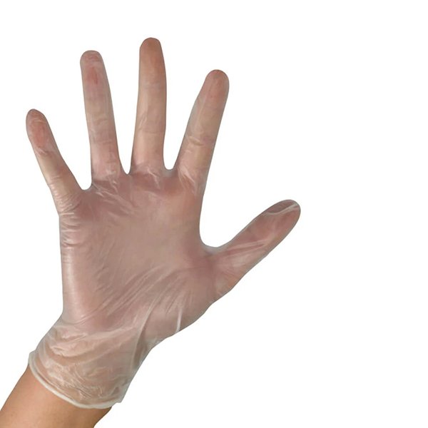 Vinyl Powder Free Glove Clear Non Sterile Extra Large Box 100