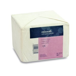 Cotton Gauze Swabs BP Non-Sterile 8 Ply 10x10cm